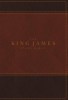 King James Study Bible, Imitation Leather, Brown, Indexed, Full-Color Edition, Large Print