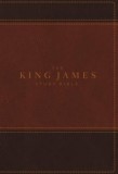 King James Study Bible, Imitation Leather, Brown, Indexed, Full-Color Edition, Large Print