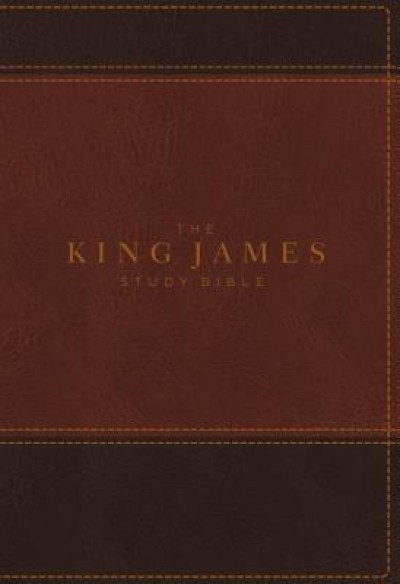 The King James Study Bible, Imitation Leather, Brown, Indexed, Full-Color Edition