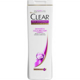 Sampon CLEAR Women Damaged &amp; Coloured Hair, 400 ml, pentru Par Vopsit, Extract de Menta, Sampon cu Menta, Sampon pentru Femei, Produse de Ingrijire a