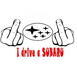 Cumpara ieftin Sticker Fuck You I Drive A SUBARU
