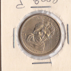 M3 C50 - Moneda foarte veche - 1 dollar - Andrew Jackson P - America USA - 2008