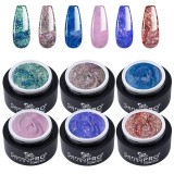Set 6 Geluri UV Colorate Glitter Glow, SensoPRO Milano