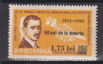 ROMANIA 1963 LP. 567 MNH foto