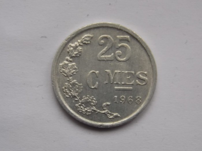 25 CENTIMES 1968 LUXEMBURG