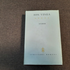 ION VINEA - OPERE , VOLUMUL III - LUNATECII - roman , 1997