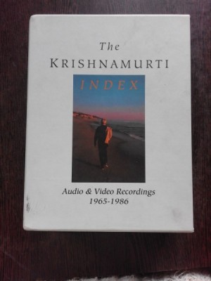 Krishnamurti Index: Audio and Video Recordings, 1965-1986 3 volume (carti in limba engleza) foto