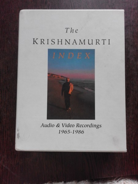 Krishnamurti Index: Audio and Video Recordings, 1965-1986 3 volume (carti in limba engleza)