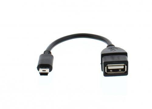 Cablu adaptor OTG USB mama - mini USB tata cablu 8cm Well