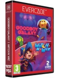 Cartus Evercade: Goodboy Galaxy &amp; Witch n&#039; Wiz - Joc Dublu Aventura Retro