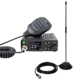 Pachet Statie radio CB PNI Escort HP 8900 ASQ, 12-24V + Antena CB PNI Extra 40 cu baza magnetica