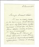 Scrisoare, Elisa Bratianu catre Anastase Simu, 1934