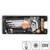 Set chei hexagonale L cu bila 9buc lungime 1.5-10mm CRV WeldLand Equipment