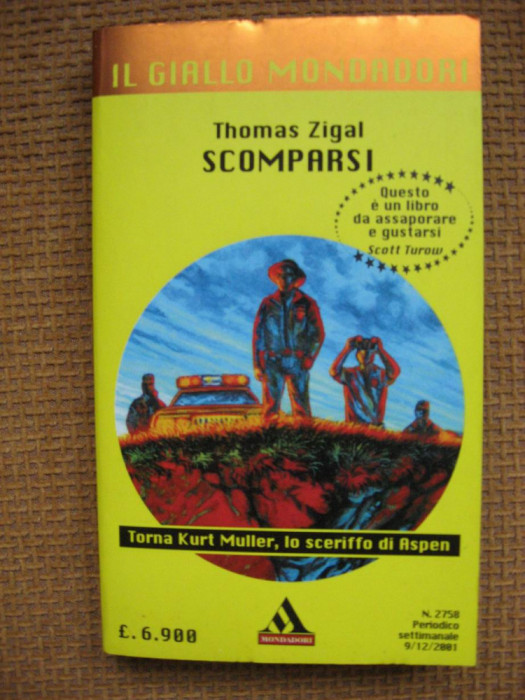 Thomas Zigal - Scomparsi (in limba italiana)