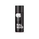 Cumpara ieftin Vopsea Spray Acrilica Negru Mat RAL9005 400ml Cosmos - Uscare Rapida, Aderenta Excelenta, Interior/Exterior