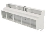 Carcasă ABS gri pentru şină DIN 89mm x 213mm x 65mm