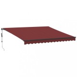 Cumpara ieftin Copertina electrica cu LED si senzor 4 x 3,5 m Burgundy