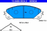 ATE 13.0460-5634.2 set placute frana,frana disc