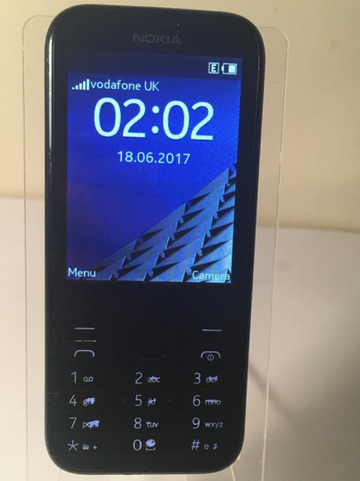 Telefon Nokia 225 negru folosit RM-1011 codat orange