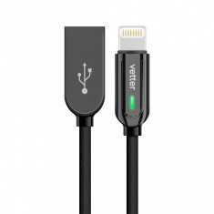 Cablu de date si incarcare Vetter Smart Lightning, Auto Disconnect, 1.2m