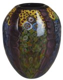 Vaza de sticla multicolora Murano Millefiori LUP227