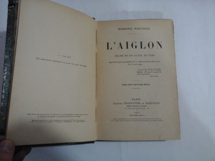 L&#039;AIGLON - EDMOND ROSTAND