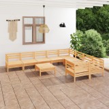 vidaXL Set mobilier de grădină, 10 piese, lemn masiv de pin 3083259