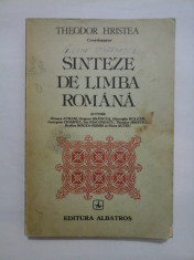 SINTEZE DE LIMBA ROMANA - THEODOR HRISTEA - 1984 foto