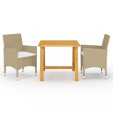 Gossi set mobilier de gradina, 3 piese, bej