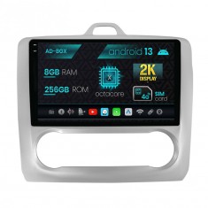 Navigatie Ford Focus MK2 (2004-2011), Clima automata, Android 13, X-Octacore 8GB RAM + 256GB ROM, 9.5 Inch - AD-BGX9008+AD-BGRKIT117