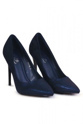 PDS106-1 Pantofi stiletto cu aspect usor lucios foto