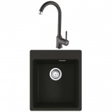 Pachet chiuveta MRG 610-39 + baterie Pola 1.0 Negru