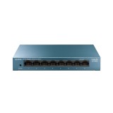 SWITCH TP-LINK 8 porturi Gigabit LiteWave carcasa metalica &quot;LS108G&quot; (timbru verde 2 lei)