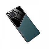 Husa Oppo A72 Lemontti Leather + Organic Glass Green