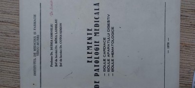 Elemente de patologie medicala - Corneliu Dudea foto