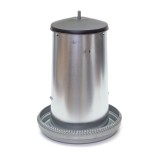 Hranitoare Pasari Curte 22L Metal Galvanizat Rezistenta Exterior Interior Suspendare Dozare Grila Anti-risipa