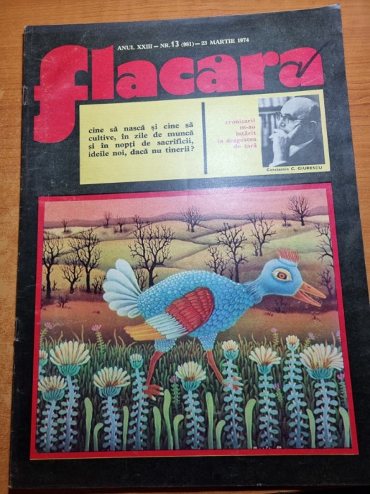 flacara 23 martie 1974-constructia parcului tineretului din bucuresti,cenaclul