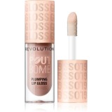 Revolution Pout Bomb lip gloss cu efect de crestere culoare Milky Sheer Holo 4.6 ml