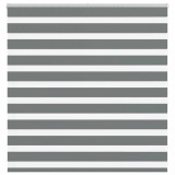 vidaXL Jaluzea tip zebra gri &icirc;nchis lățime țesătură 145,9 cm poliester