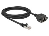 Prelungitor Ethernet S/FTP Cat 6a 2m - RJ45 soclu și mufă