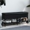 vidaXL Bancă de pantofi, negru, 102x32x45 cm, lemn prelucrat 835177