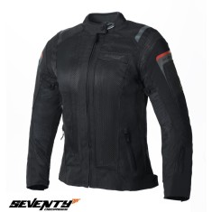 Geaca (jacheta) femei pentru scuter - motocicleta Touring Seventy vara model SD-JT58 culoare: negru Negru XS