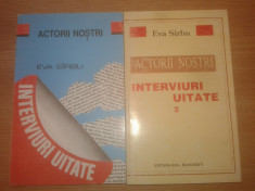 Eva Sirbu (autograf) - Actorii nostri - Interviuri uitate (2 vol.), (1995, 1999) foto