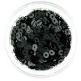 Paiete nail art negre, &icirc;n formă de disc, INGINAILS