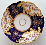 Cumpara ieftin Farfurie Ceremoniala Antic-Albastru Cobalt Aur An1850