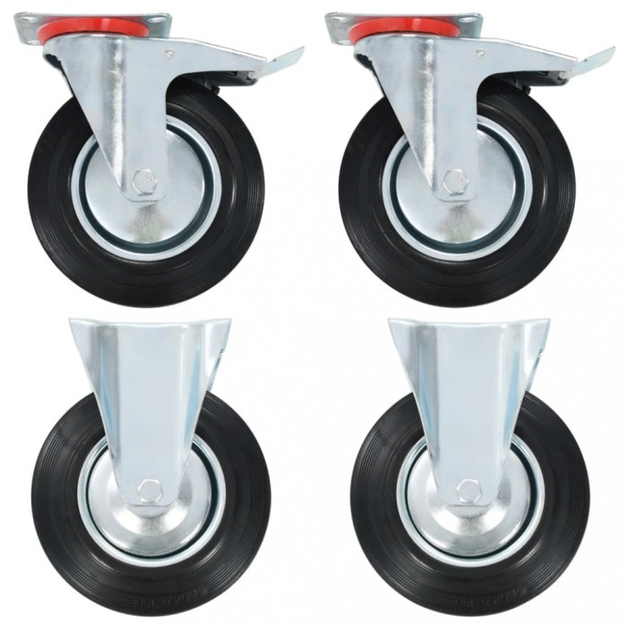 Gossi roti, 4 buc., 200 mm