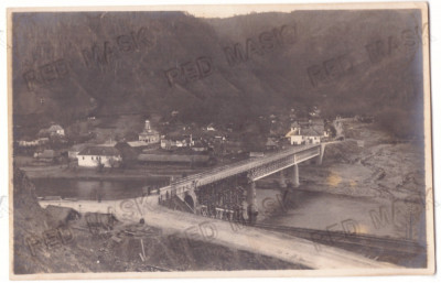 1085 - CAINENI, Valcea, Bridge, Romania - old postcard, real Photo - unused foto