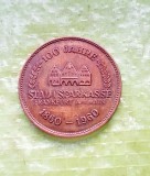 H21-I-Medalia comemorativa 100 ani Banca de Economii Frankfurt Am Main 1960, bronz- 3,3 cm.