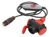 Cablu-Adaptor PCE 2P+PE 230V AC 16A cu 3 Prize si Protectie RCBO