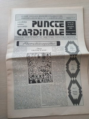 puncte cardinale noiembrie 1994-ziar legionar,mircea eliade si garda de fier foto